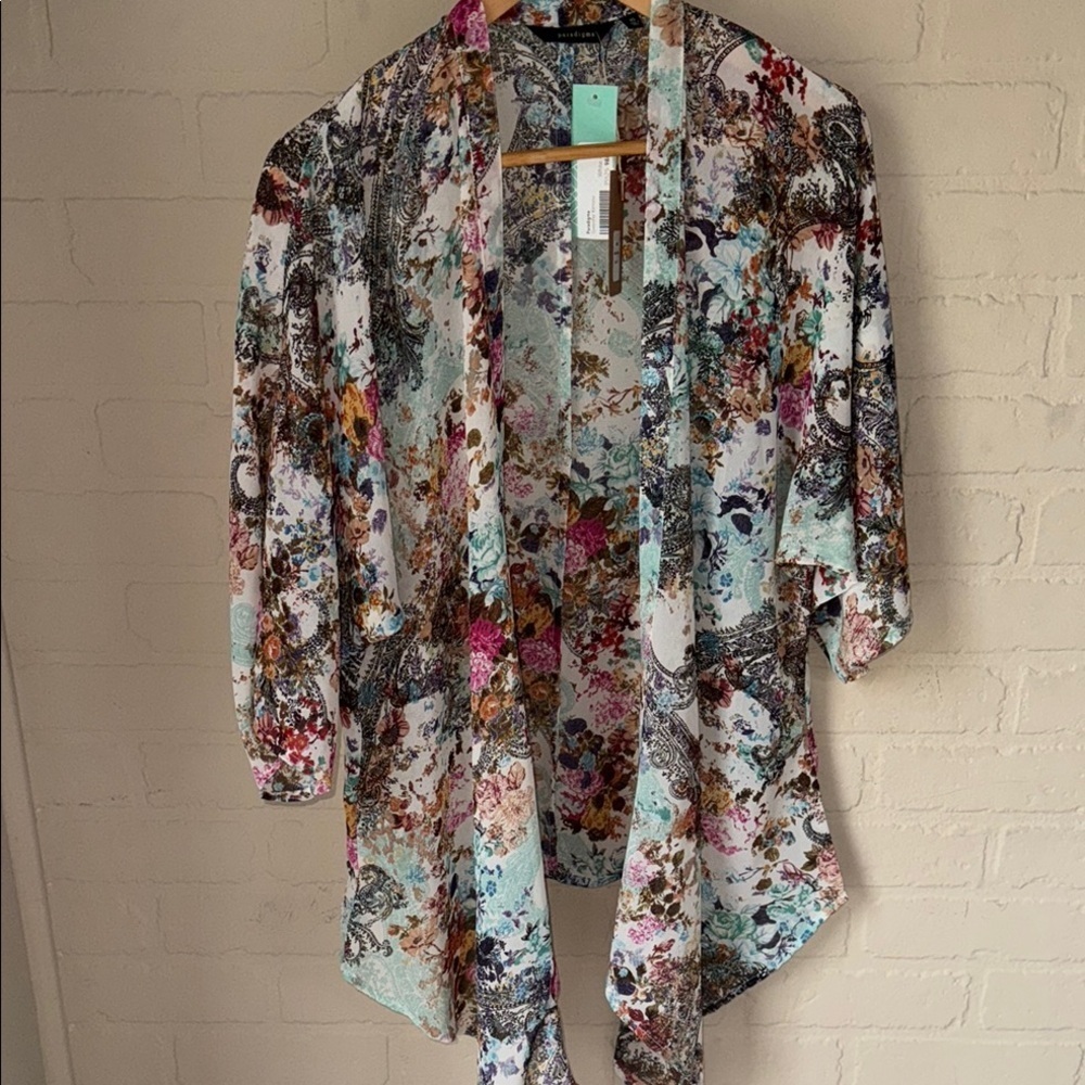 Paradigma duster XS NEW Floral Multicolor Kimono Cardigan - Picture 4 of 4